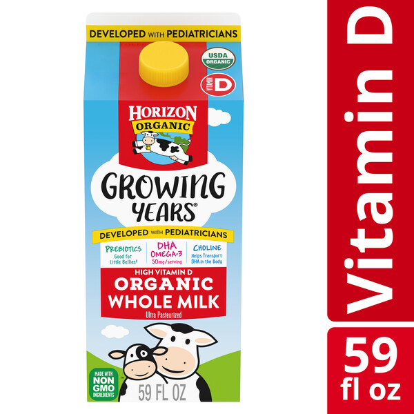 消費税無し Growing Organic Horizon Years Omega-3 DHA with Milk Whole 人形
