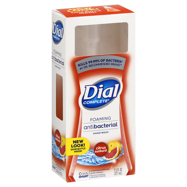 Dial Complete Antibacterial Foaming Hand Wash Citrus Sunburst 7.5 oz btl GIANT