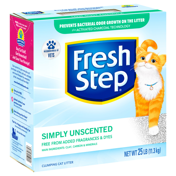 Fresh step clean paws unscented clumping cat litter sales