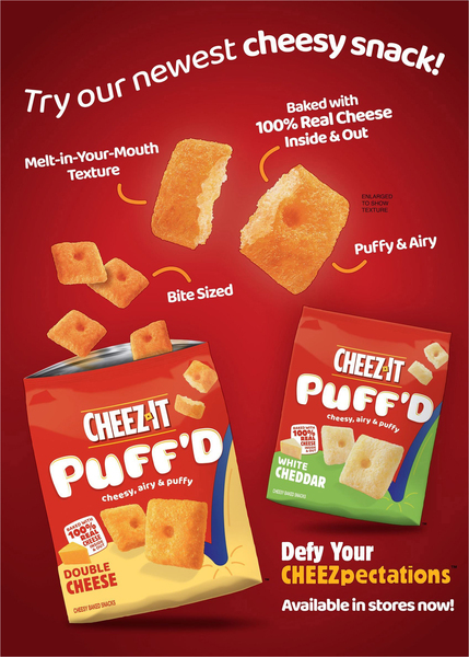 Cheez-It Grooves Sharp White Cheddar Crunchy Cheese Crackers