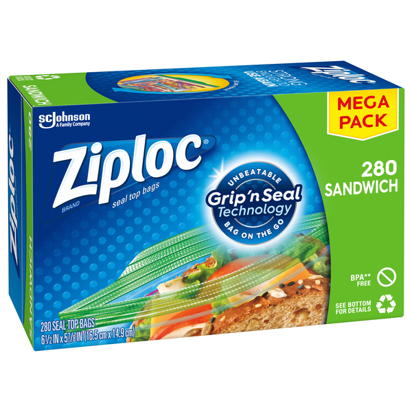 Save On Ziploc EasyGuide Sandwich Bags Order Online Delivery | Giant - View #5