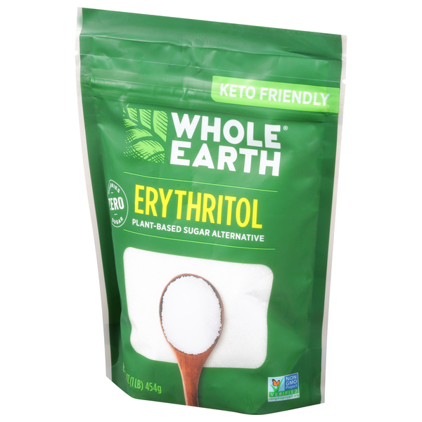 Whole Earth Sweetener Organic 100% Erythritol Sugar Alternative Bag, 16 oz  