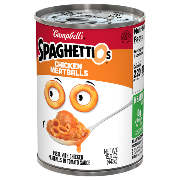 Campbell's SpaghettiOs Microwavable Pasta with Tomato Sauce Cheese