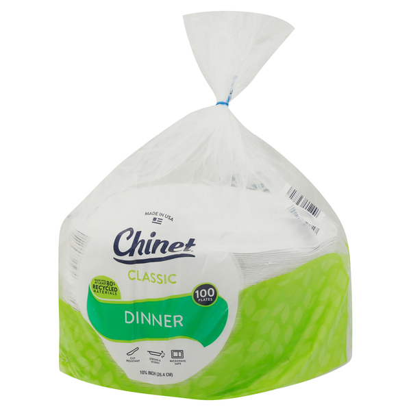 Chinet Classic Dinner Plate - 100ct : Target