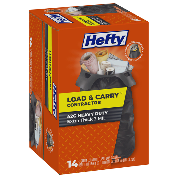 Hefty 18 Gal. White Contractor Trash Bag (5-Count)