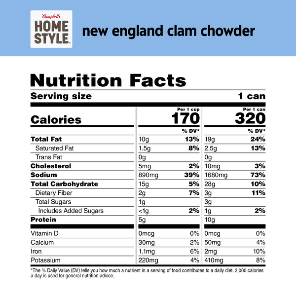 New England Clam Chowder Soup 16 3 Oz