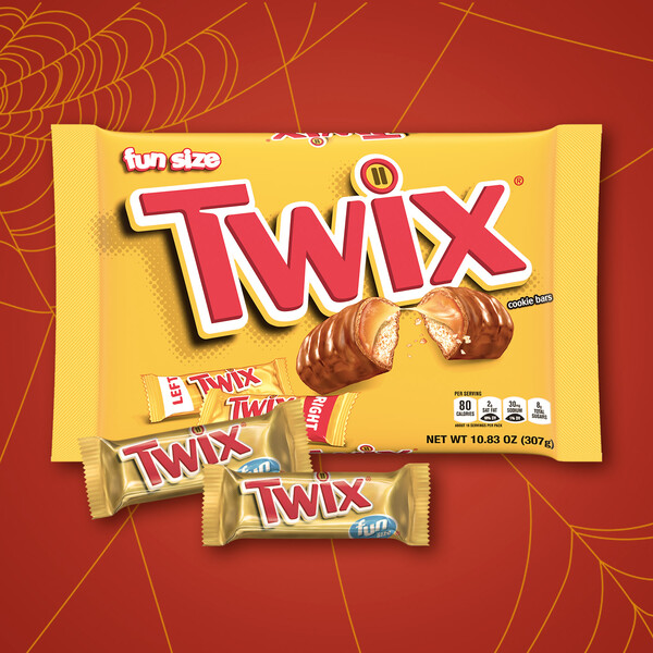 Twix Caramel & Milk Chocolate Candy Cookie Bars Fun Size - 10.8 oz