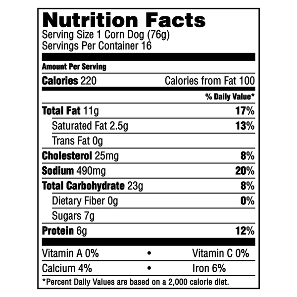Nutrition Facts Corn Dog: Unveiling the Truth Behind Your Favorite Snack