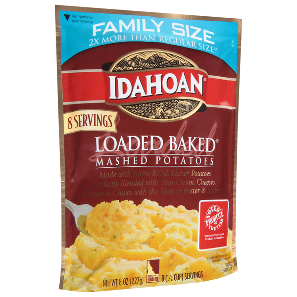 Idahoan Mashed Potatoes Loaded Baked 8 oz pkg Stop Shop