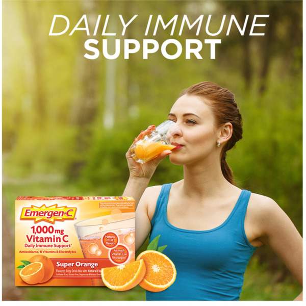 Emergen-C Super Orange Fizzy Drink Mix Dietary Supplement Emergen-C Super Orange Fizzy Drink Mix Dietary Supplement
