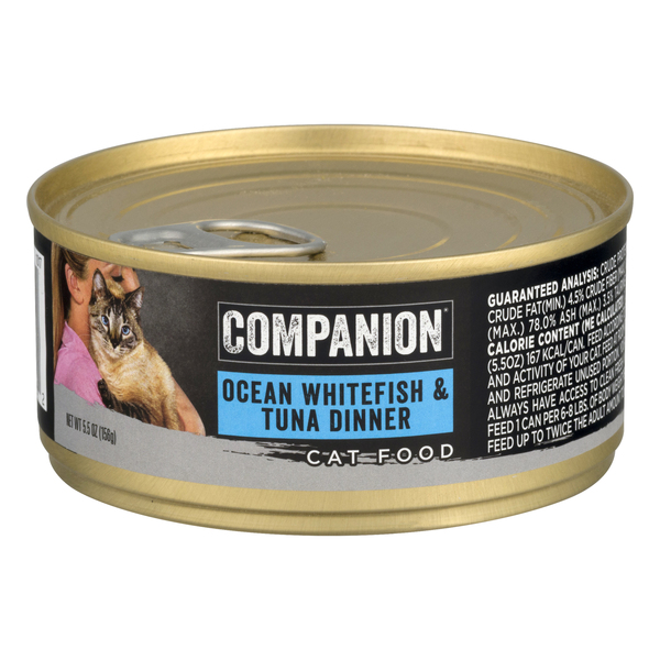 Companion Ocean Whitefish Tuna Dinner Wet Cat Food 5.5 oz can MARTIN S