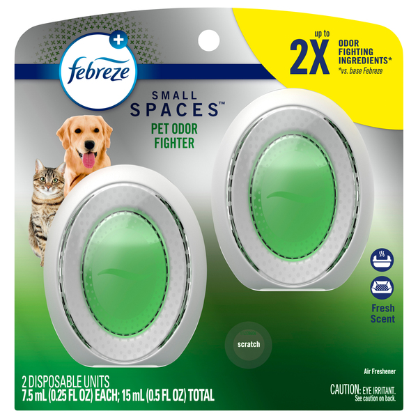 Febreze Small Spaces Pet Odor Eliminator Fresh Scent Air Freshener 2 ct pkg GIANT