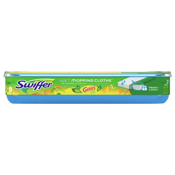 Swiffer Sweeper Wet Mopping Cloths Refill with Gain Scent - 12 ct pkg