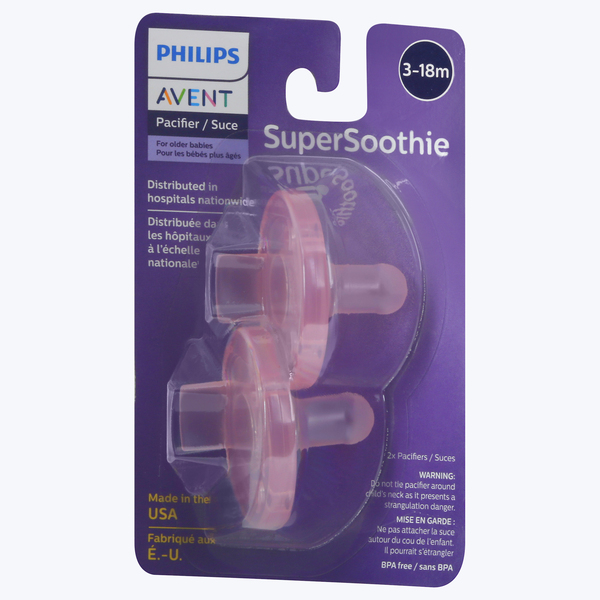 Philips Avent Pacifier 3 18 months Colors May Vary 2 ct pkg
