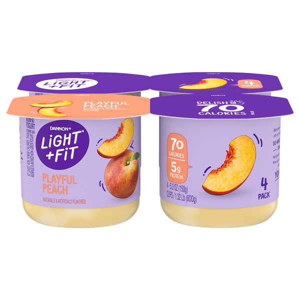 Fit Fat Free Playful Peach Yogurt Cup