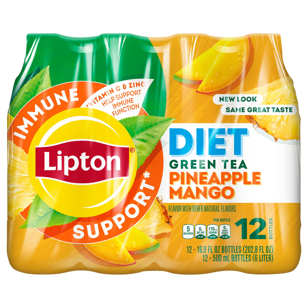 Lipton Peach Iced Tea, 16.9 oz, 12 Pack