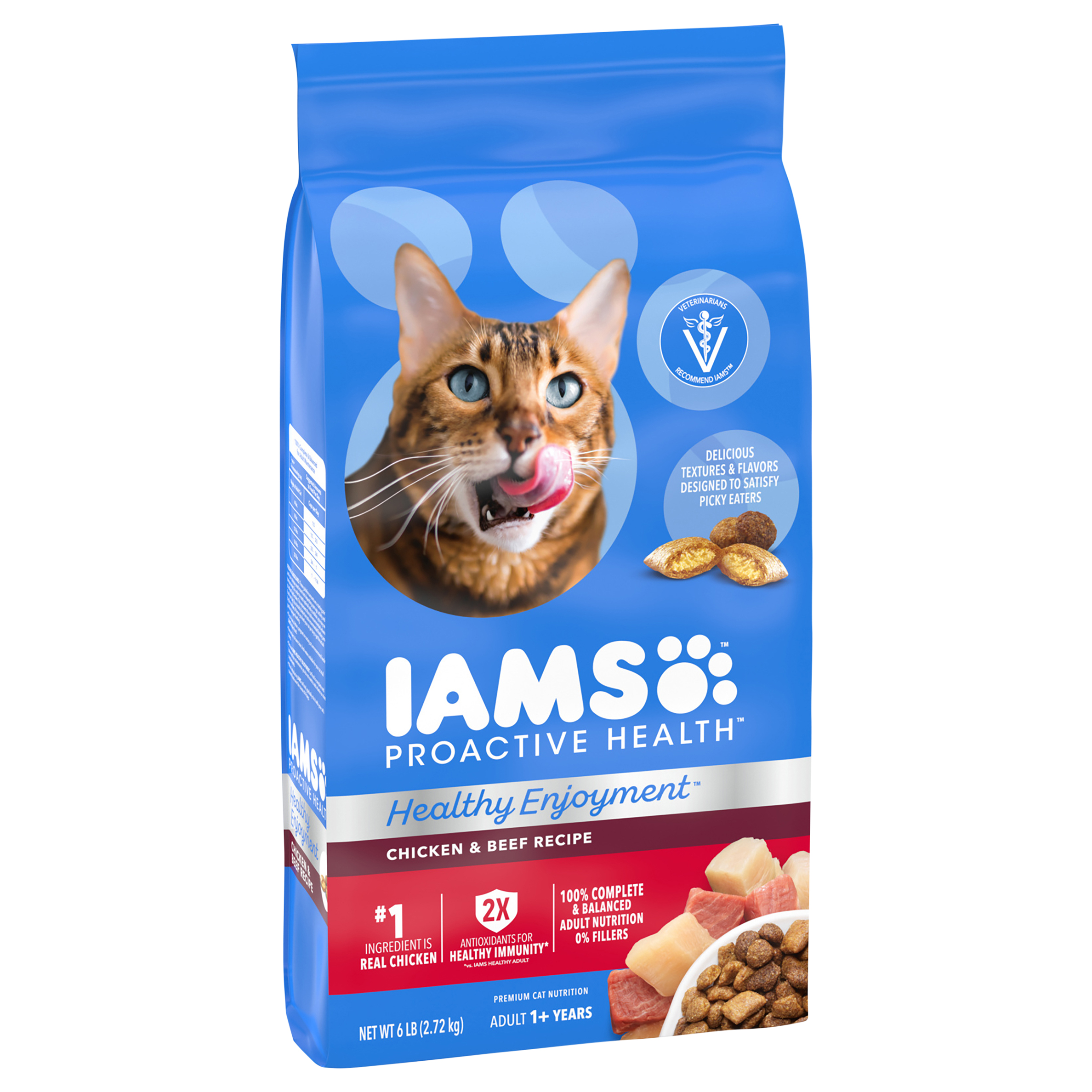 IAMS Proactive Health Healthy Enjoyment Chicken Beef Adult Dry