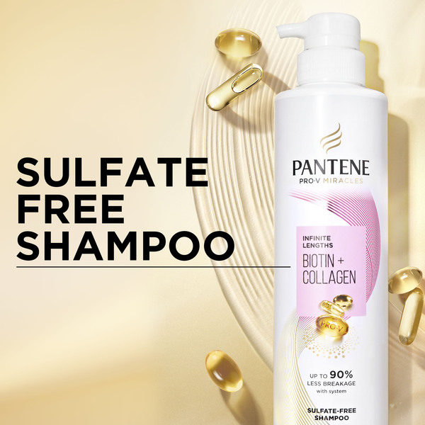 Pantene Pro V Miracles Biotin Collagen Sulfate Free Shampoo 13.5 oz btl GIANT
