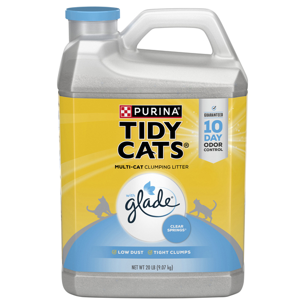 Tidy Cats Clumping Cat Litter Clear Springs 20 lb jug Food Lion