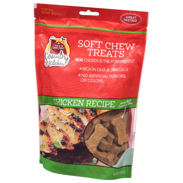 Country Kitchen Soft Chews Chicken Recipe Dog Treats 16 oz bag Food Lion