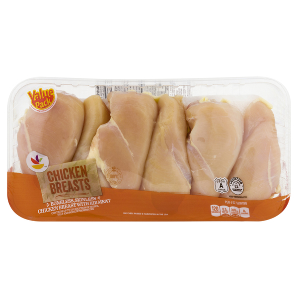 Stop Shop Chicken Breasts Boneless Skinless W/Rib Meat, 49 OFF