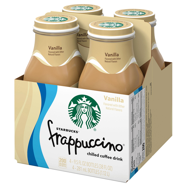 Starbucks Frappuccino Vanilla Iced Coffee Drink, 13.7 fl oz - Food