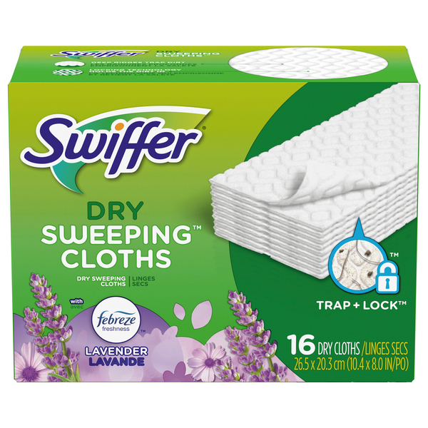 Swiffer Sweeper Dry Sweeping Cloths 16 ea (Pack of 3) 