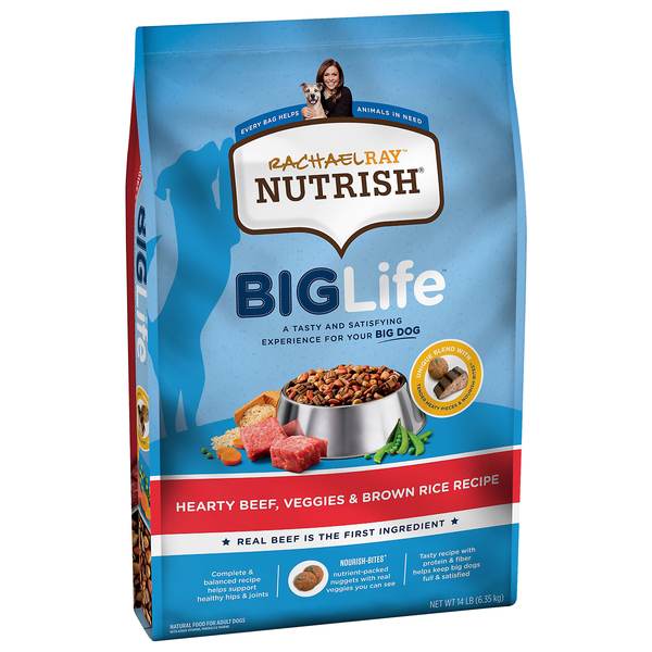 Rachael Ray Nutrish Big Dog Dry Food Beef Veggies Brown Rice