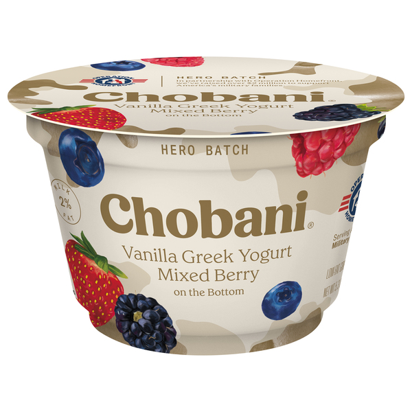 Chobani Yogurt, Nonfat, Greek, Black Cherry On The Bottom 5.3 Oz