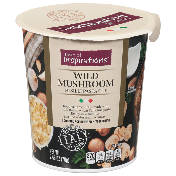 Taste of Inspirations Wild Mushroom Fusilli Pasta Cup 2.46 oz