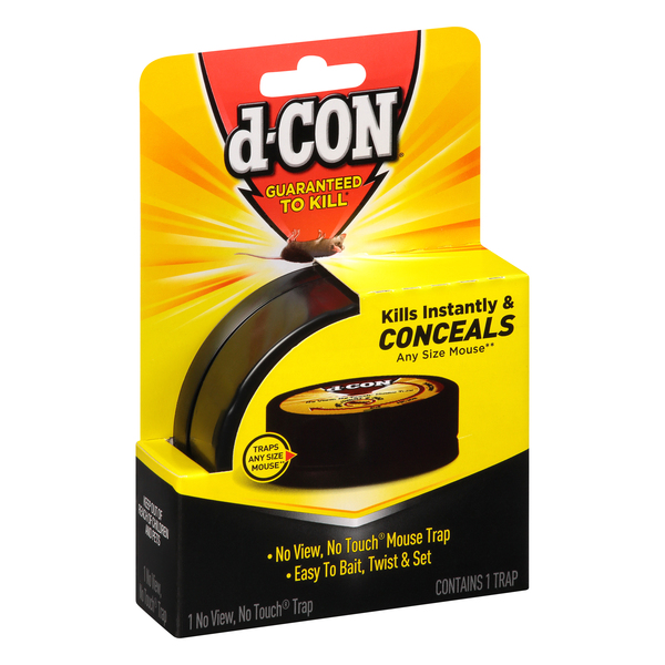 D Con Mouse Trap No View No Touch 1 ct pkg Stop Shop