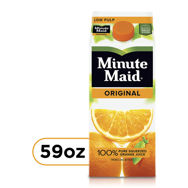 Minute Maid Original Orange Juice Low Pulp 59 oz ctn Giant