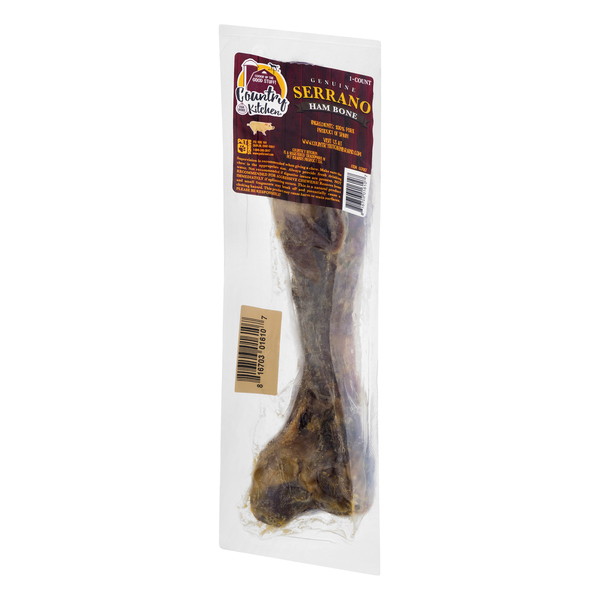 Country Kitchen Genuine Serrano Ham Bone For Dogs 1 ct pkg