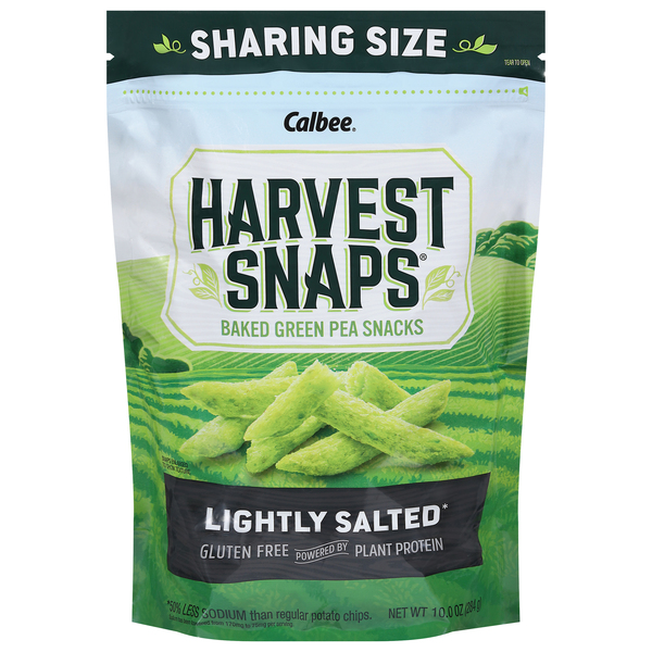 Calbee Harvest Snaps Baked Green Pea Snacks, 3.3 oz
