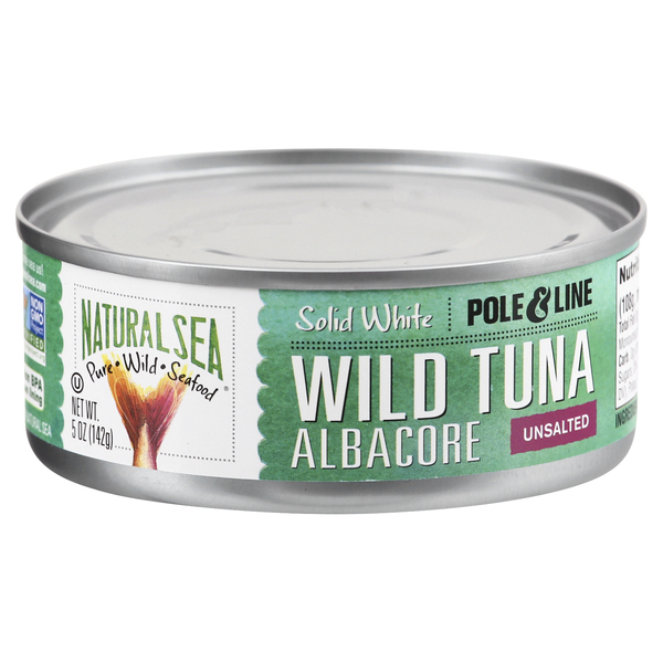Natural Sea Solid White Albacore Tuna in Water Unsalted - 5 oz can