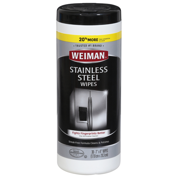 Weiman Stainless Steel Wipes - 30 ct pkg