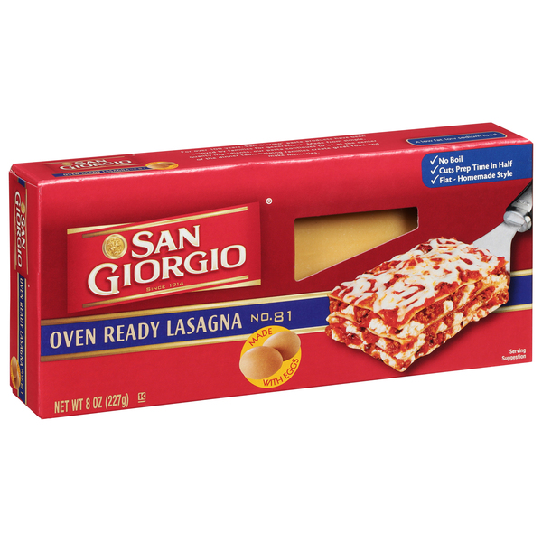 San Giorgio Lasagna Pasta Oven Ready