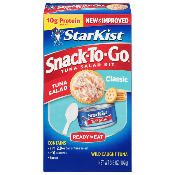 StarKist Lunch to-Go Chunk Light Tuna in Water, Mix Your Own Tuna Salad,  4.1 oz Box