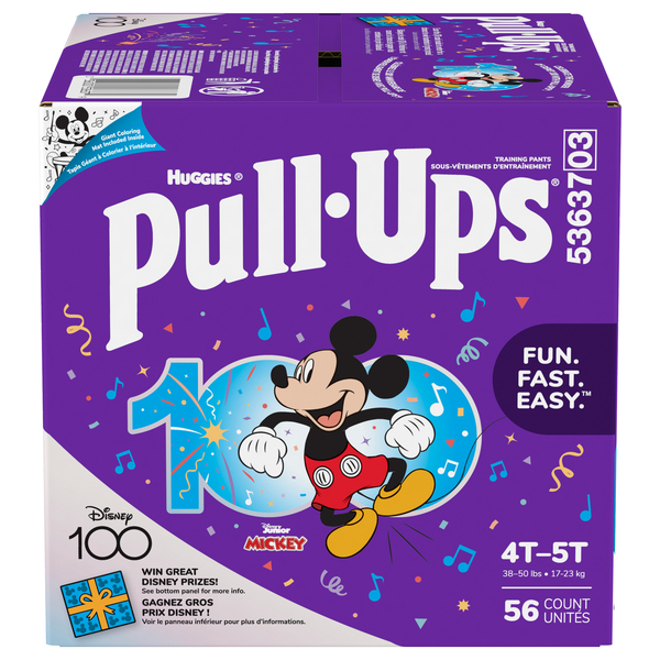 Pull-Ups Boys 4T-5T Training Pants 38-50 lb - 56 ct box