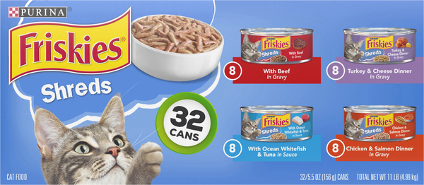 Friskies shreds 2025 32 pack