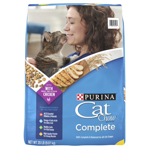 Purina Cat Chow Complete Chicken All Ages Dry Cat Food 20 lb bag Food Lion