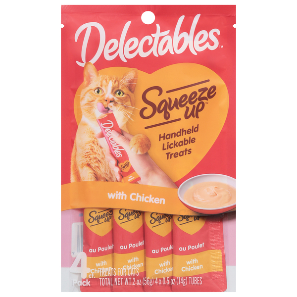 Delectables Squeeze Up Chicken Lickable Cat Treat 4 ct 2 oz pkg MARTIN S