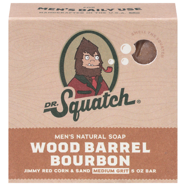 Dr. Squatch Wood Barrel Bourbon Natural Soap - 5oz