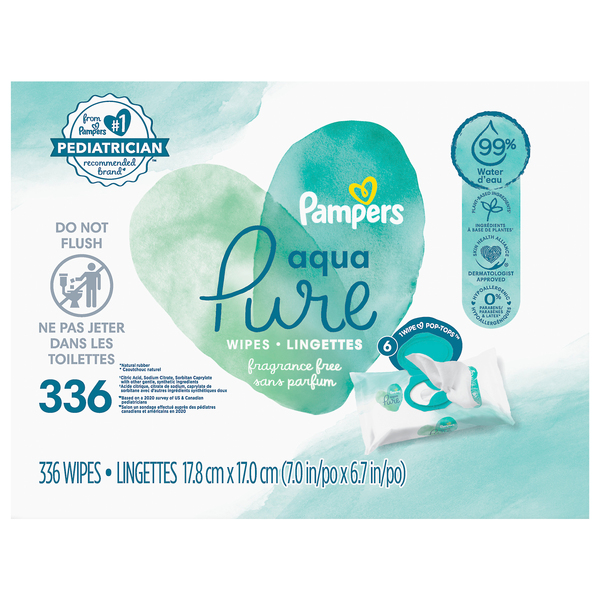 Pampers aqua pure wipes ingredients outlet