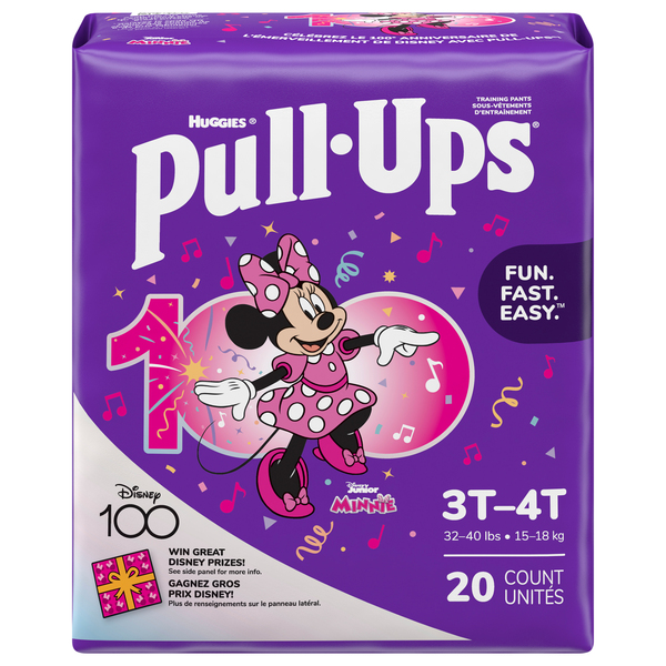 Huggies Pull-Ups Disney Junior Minnie 3T-4T Training Pants Girls