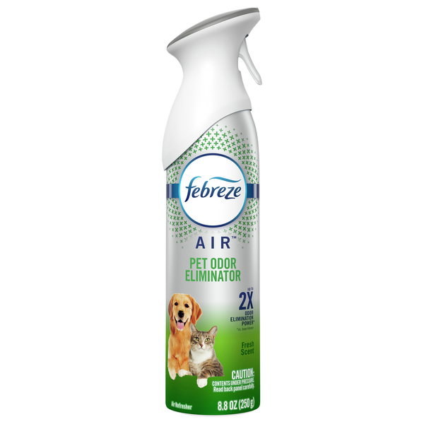 Febreze Air Pet Odor Eliminator Fresh Scent Air Freshener Aerosol Spray 8.8 oz can GIANT