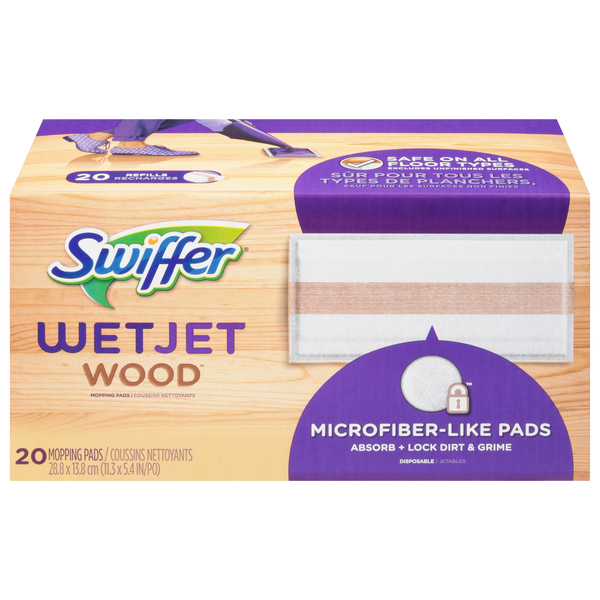 Swiffer WetJet Wood Sweeping Cloth Refills, 12 ct - Foods Co.