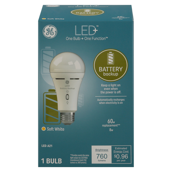 Ge battery backup light bulb cheap