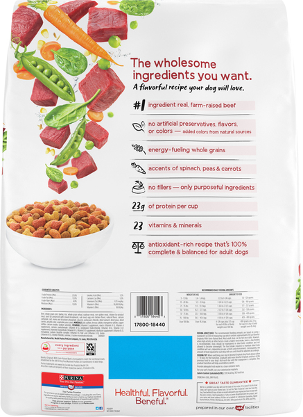 Purina Beneful Originals Farm Raised Beef Adult Dry Dog Food 14 lb bag MARTIN S
