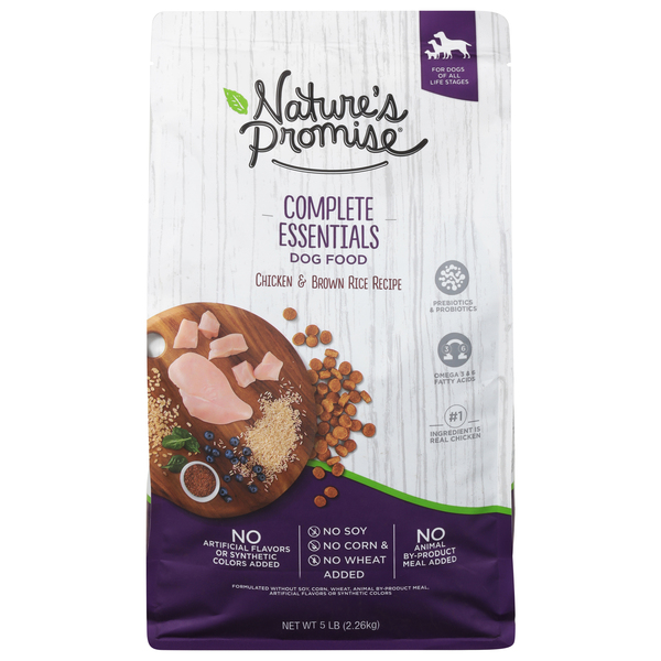 Nature s Promise Complete Essentials Chicken Brown Rice Recipe Dog Food 5 lb bag Stop Shop